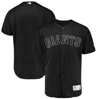 San Francisco Giants Blank Majestic 2019 Players' Weekend Flex Base Authentic Team Jersey Black