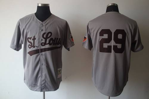 Mitchell And Ness 1953 Browns #29 Satchel Paige Grey Stitched MLB Jersey Mitchell And Ness 1953 Browns #29 Satchel Paige Grey Stitched MLB Jersey