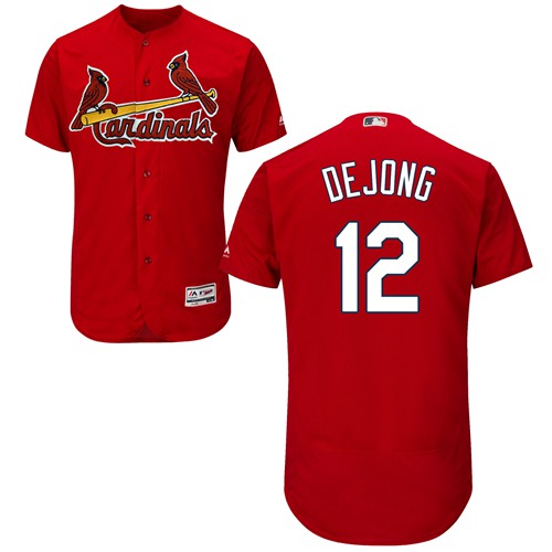 Cardinals #12 Paul DeJong Red Flexbase Authentic Collection Stitched MLB Jersey