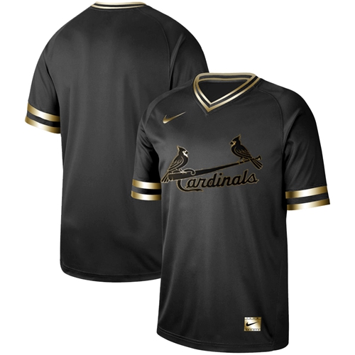 Nike Cardinals Blank Black Gold Authentic Stitched MLB Jersey