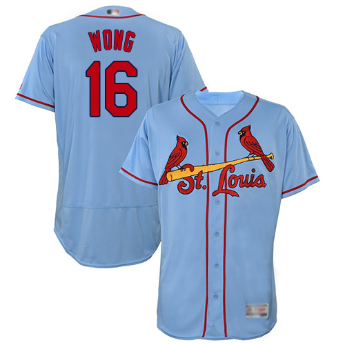 Cardinals #16 Kolten Wong Light Blue Flexbase Authentic Collection Stitched MLB Jersey
