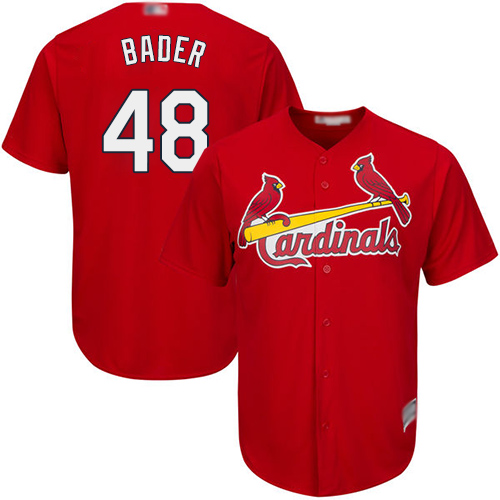 Cardinals #48 Harrison Bader Red New Cool Base Stitched MLB Jersey