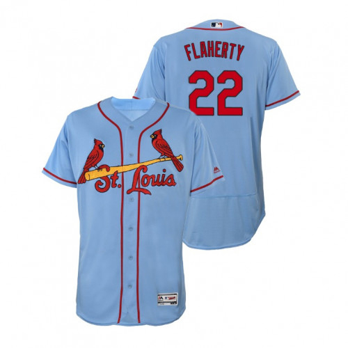 Cardinals #22 Jack Flaherty Light Blue Flexbase Authentic Collection Stitched MLB Jersey