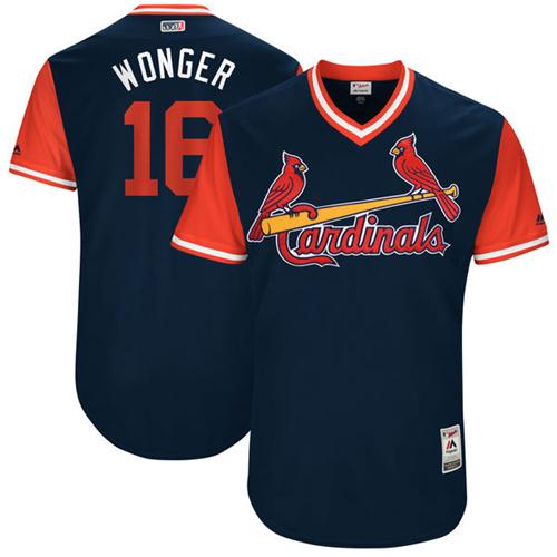 Cardinals #16 Kolten Wong Navy "Wonger" Players Weekend Authentic Stitched MLB Jersey
