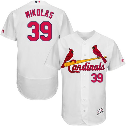 Cardinals #39 Miles Mikolas White Flexbase Authentic Collection Stitched MLB Jersey