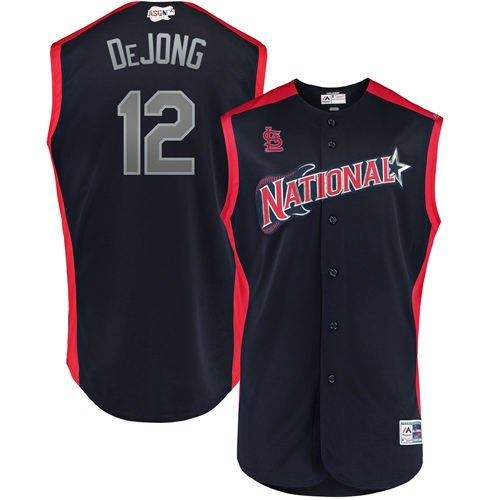 Cardinals #12 Paul DeJong Navy 2019 All-Star National League Stitched MLB Jersey