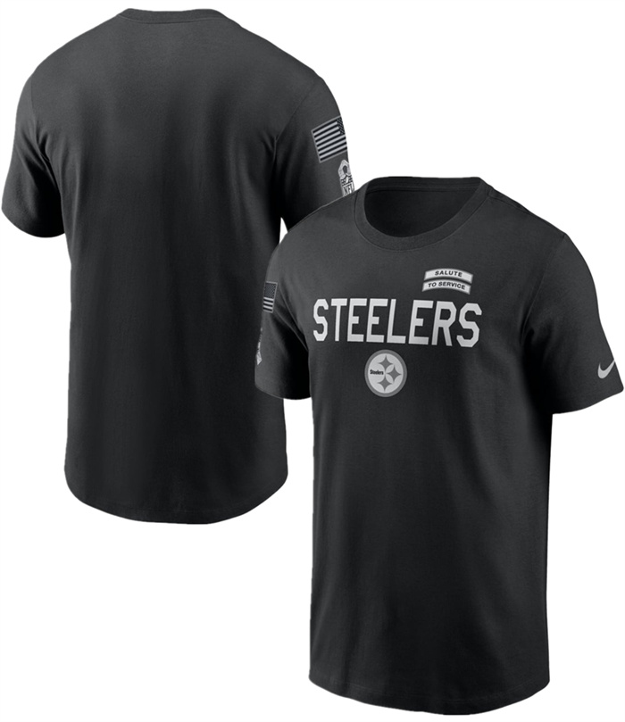 Men's Pittsburgh Steelers Black 2026 Salute to Service Sideline Dri-FIT T-Shirt