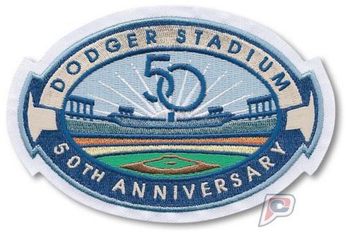 Stitched 2012 Dodgers Stadium 50th Anniversary Jersey Patch Stitched 2012 Dodgers Stadium 50th Anniversary Jersey Patch