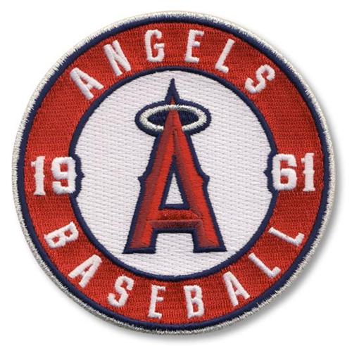 Stitched MLB Los Angeles Angels of Anaheim Round Sleeve '1961' Patch (2012) Stitched MLB Los Angeles Angels of Anaheim Round Sleeve '1961' Patch (2012)
