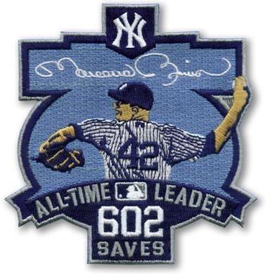 Stitched New York Yankees 42 Mariano Rivera 602 Saves Jersey Patch Stitched New York Yankees 42 Mariano Rivera 602 Saves Jersey Patch