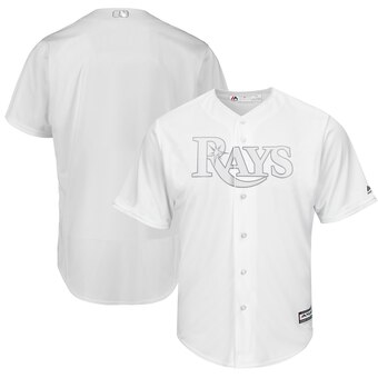 Tampa Bay Rays Blank Majestic 2019 Players' Weekend Cool Base Team Jersey White