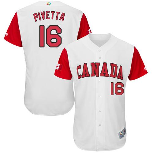 Team Canada #16 Nick Pivetta White 2017 World MLB Classic Authentic Stitched MLB Jersey Team Canada #16 Nick Pivetta White 2017 World MLB Classic Authentic Stitched MLB Jersey
