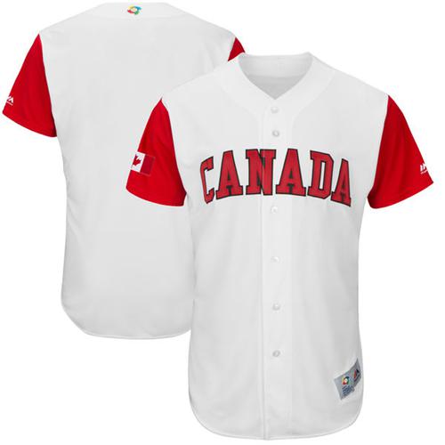 Team Canada Blank White 2017 World MLB Classic Authentic Stitched MLB Jersey Team Canada Blank White 2017 World MLB Classic Authentic Stitched MLB Jersey