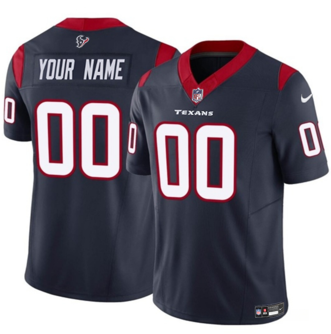 Women's Houston Texans Active Player Custom Navy 2023 F.U.S.E Vapor Untouchable Limited Stitched Football Jersey