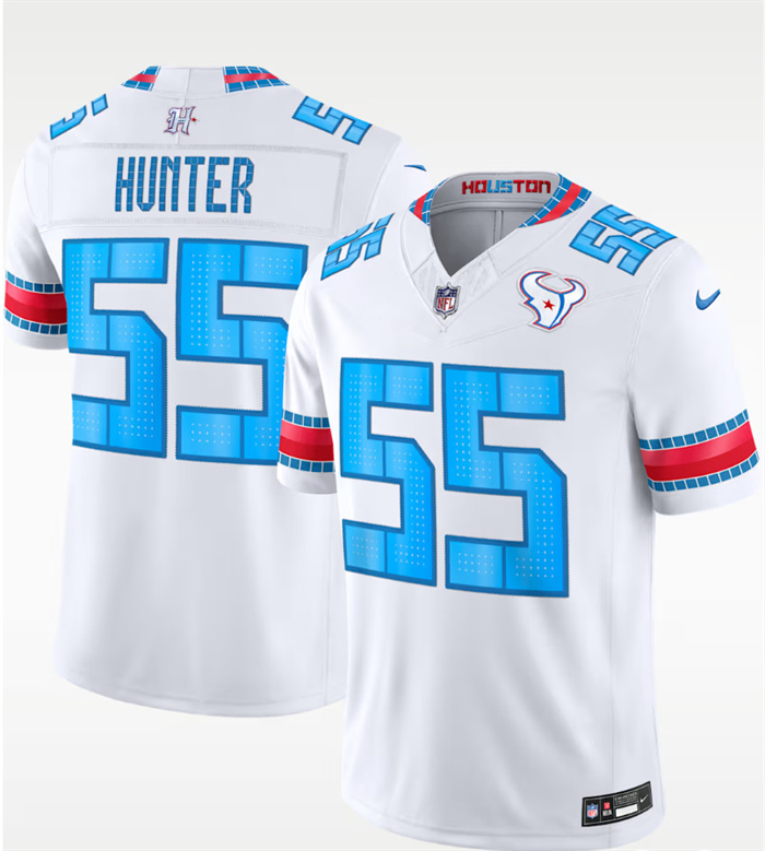 Men's Houston Texans #55 Danielle Hunter White 2026 F.U.S.E. 'HOUSTON/US' Rivalries Collection Limited Stitched Football Jersey