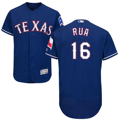 Rangers #16 Ryan Rua Blue Flexbase Authentic Collection Stitched MLB Jersey