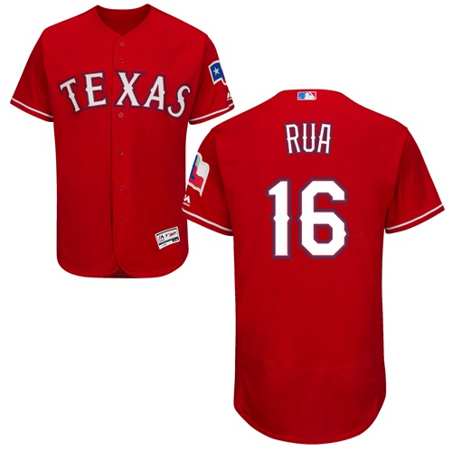 Rangers #16 Ryan Rua Red Flexbase Authentic Collection Stitched MLB Jersey