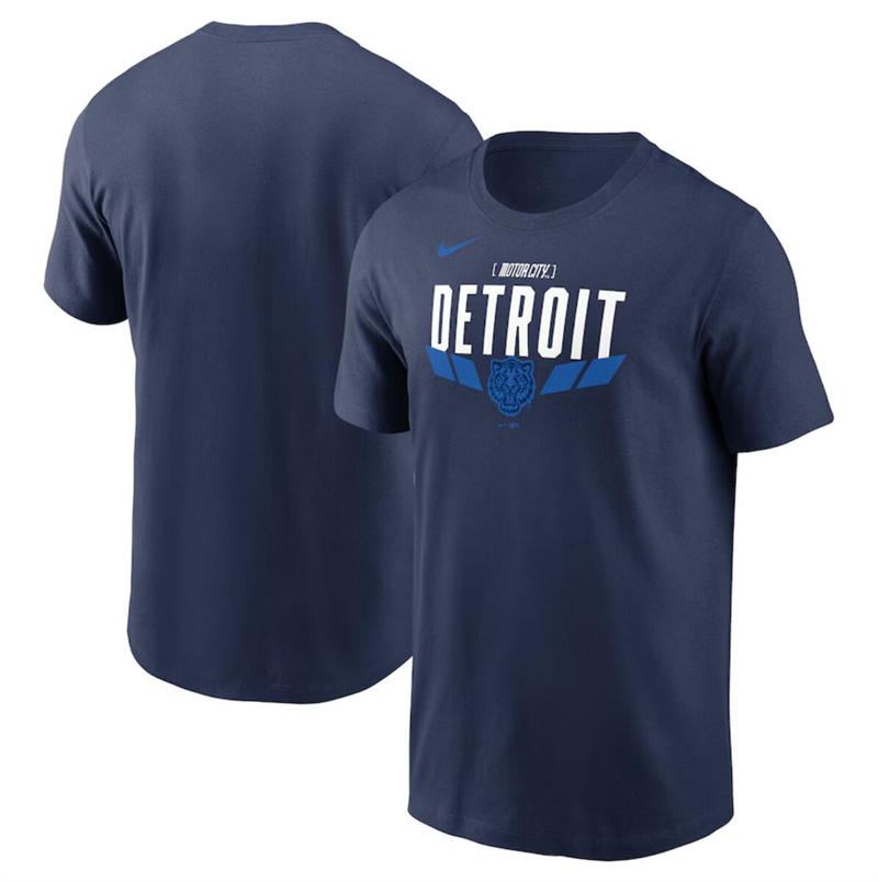 Men's Detroit Tigers Navy 2024 City Connect Graphic T-Shirt