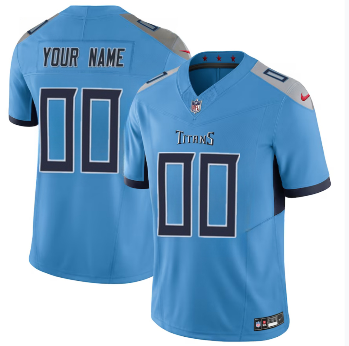 Men's Tennessee Titans Active Player Custom Blue 2023 F.U.S.E Vapor Untouchable Limited Stitched Football Jersey Men's Tennessee Titans Active Player Custom Blue 2023 F.U.S.E Vapor Untouchable Limited Stitched Football Jersey