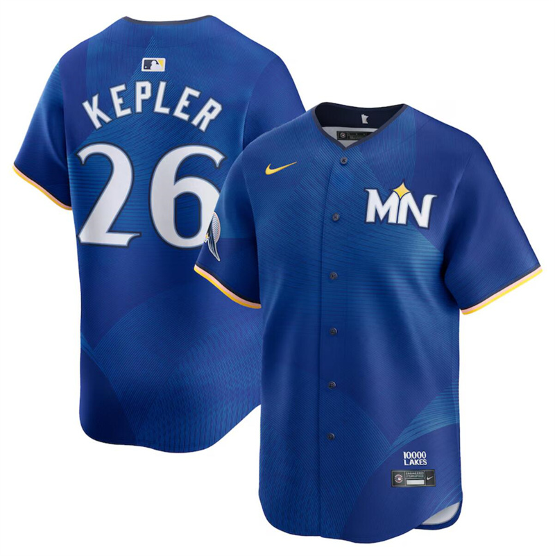 Men's Minnesota Twins #26 Max Kepler Royal 2024 City Connect Limited Stitched Baseball Jersey