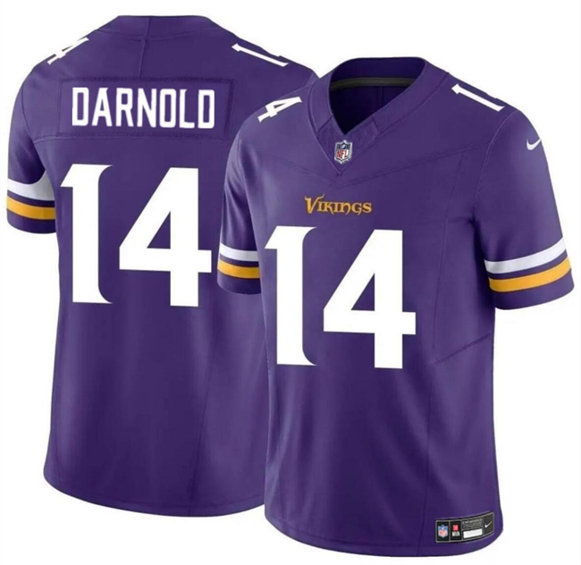 Men's Minnesota Vikings #14 Sam Darnold Purple 2024 F.U.S.E. Vapor Untouchable Limited Stitched Jersey Men's Minnesota Vikings #14 Sam Darnold Purple 2024 F.U.S.E. Vapor Untouchable Limited Stitched Jersey