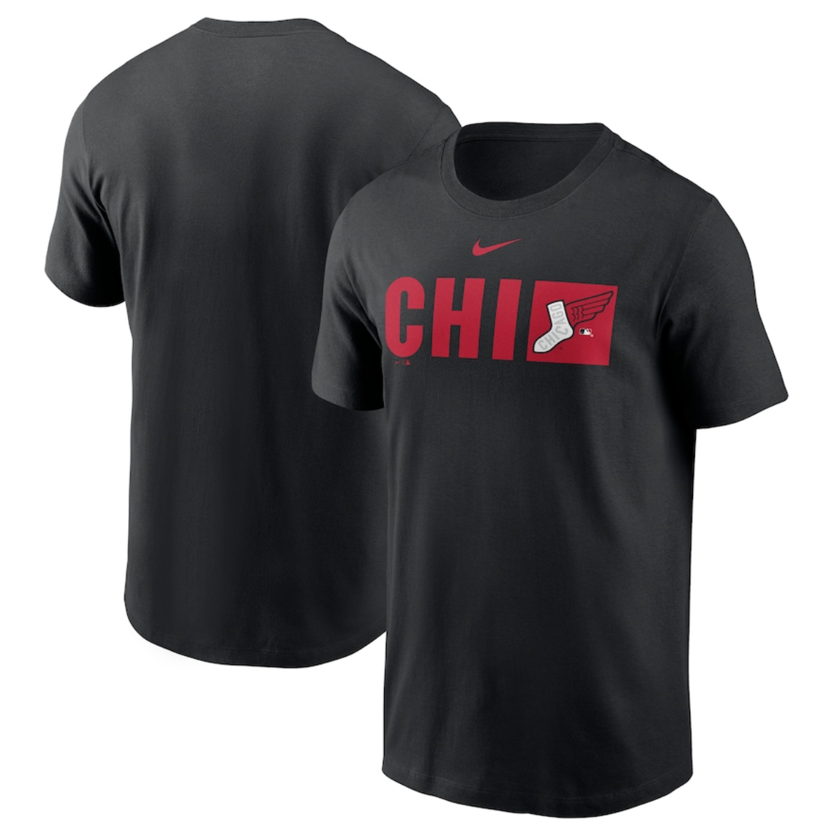 Men's Chicago White Sox Black 2025 City Connect Tricode T-Shirt Men's Chicago White Sox Black 2025 City Connect Tricode T-Shirt