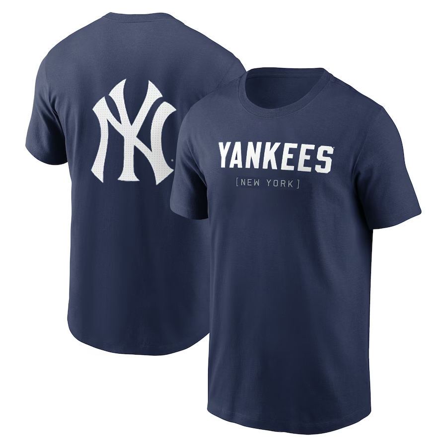 Men's New York Yankees Navy T-Shirt（1pc Limited Per Order）