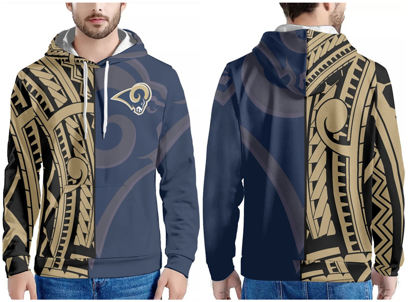 Men's Los Angeles Rams Navy/Gold Pullover Hoodie Men's Los Angeles Rams Navy/Gold Pullover Hoodie