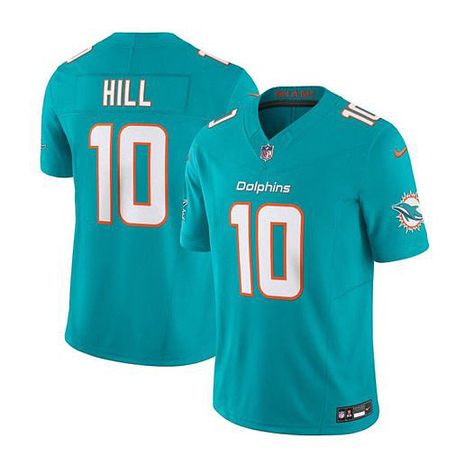 Men's Miami Dolphins #10 Tyreek Hill Aqua 2023 F.U.S.E Vapor Limited Stitched Football Jersey