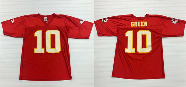 Men's Kansas City Chiefs #10 Trent Green Red Stitched Jersey