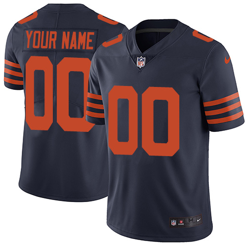 Men's Chicago Bears Active Player Custom Navy Color Rush Stitched Jersey