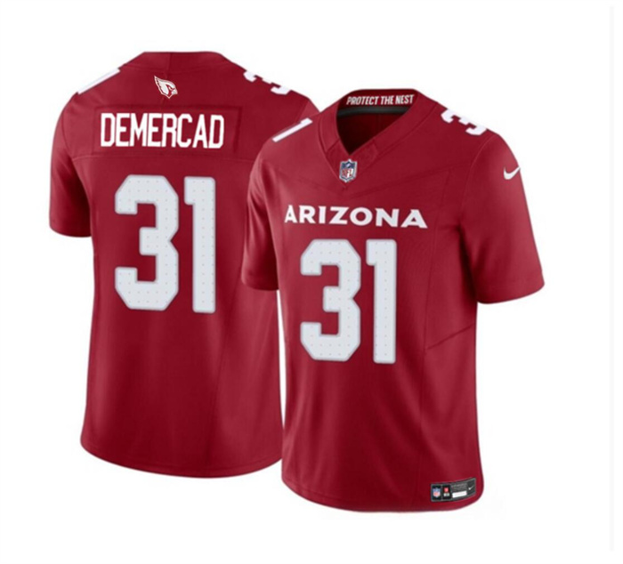 Men's Arizona Cardinals #31 Emari Demercado Red 2023 F.U.S.E. Vapor Untouchable Limited Stitched Football Jersey