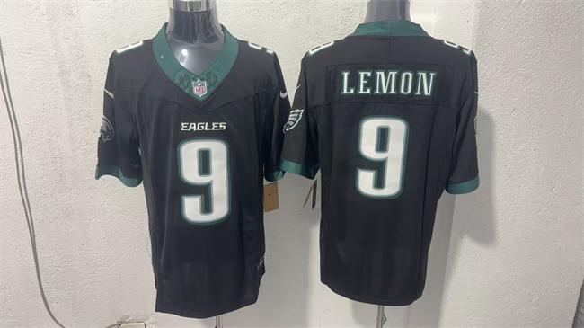 Men's Philadelphia Eagles #9 Makai Lemon Black 2026 F.U.S.E. Draft Vapor Untouchable Limited Stitched Football Jersey