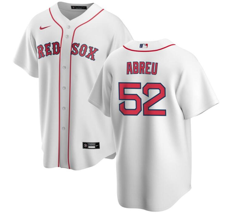 Men's Boston Red Sox #52 Wilyer Abreu White Cool Base Stitched Baseball Jersey