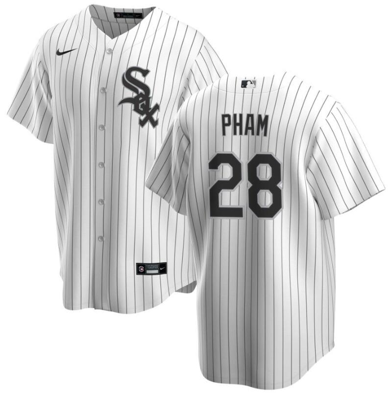 Men's Chicago White Sox #28 Nike Home White Cool Base Stitched Baseball Jersey