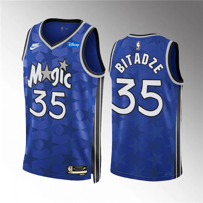Men's Orlando Magic #35 Goga Bitadze Blue 2023/24 Classic Edition Stitched Basketball Jersey Men's Orlando Magic #35 Goga Bitadze Blue 2023/24 Classic Edition Stitched Basketball Jersey