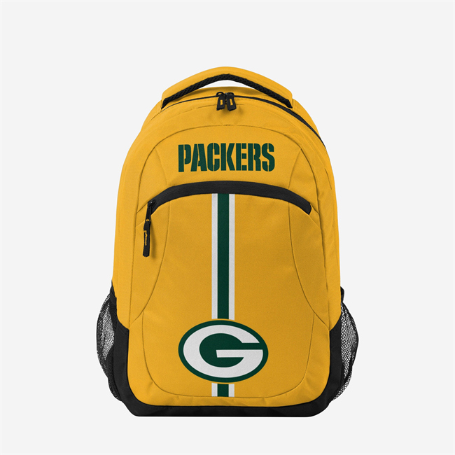 Green Bay Packers Yellow 2026 Alternate Color Action Backpack Green Bay Packers Yellow 2026 Alternate Color Action Backpack