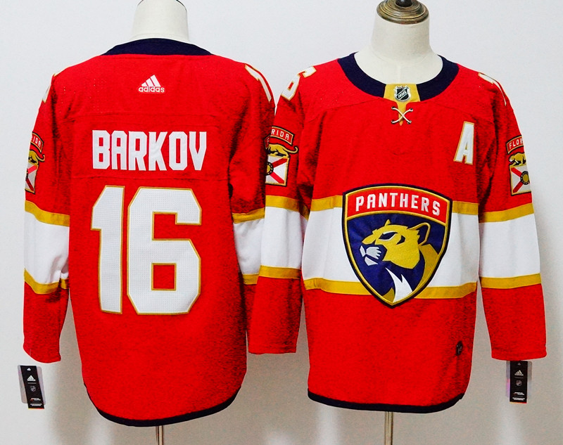 Men's Adidas Florida Panthers #16 Aleksander Barkov Red Stitched NHL Jersey Men's Adidas Florida Panthers #16 Aleksander Barkov Red Stitched NHL Jersey