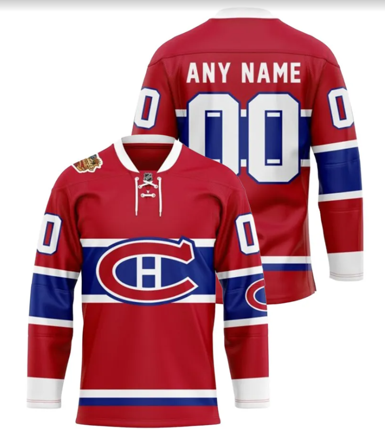 Men's Montreal Canadiens Custom Red 2026-27 Heritage Classic Hockey Jersey