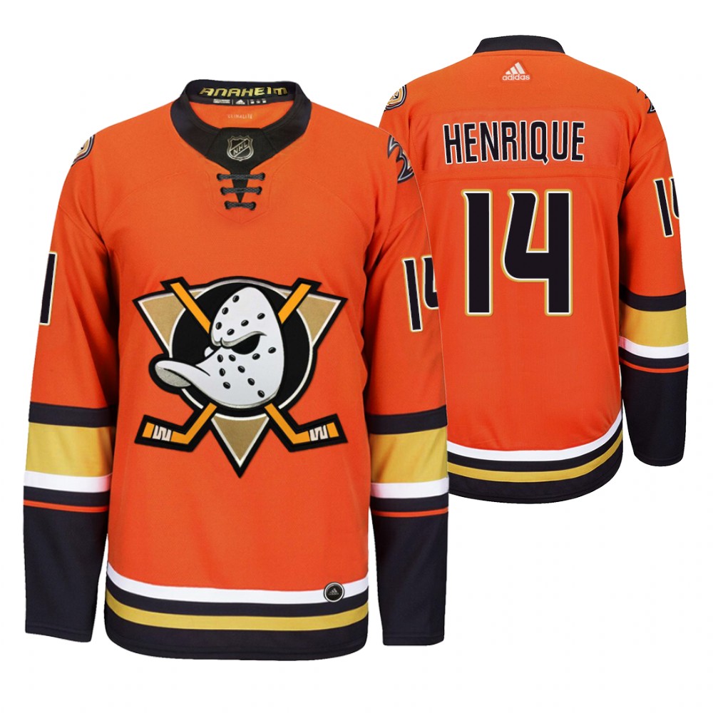 Anaheim Ducks #14 Adam Henrique Men's 2019-20 Third Orange Alternate Stitched NHL Jersey Anaheim Ducks #14 Adam Henrique Men's 2019-20 Third Orange Alternate Stitched NHL Jersey