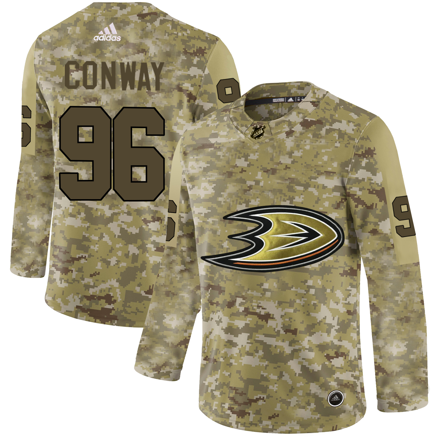 Adidas Ducks #96 Charlie Conway Camo Authentic Stitched NHL Jersey Adidas Ducks #96 Charlie Conway Camo Authentic Stitched NHL Jersey
