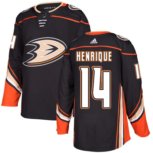 Adidas Ducks #14 Adam Henrique Black Home Authentic Stitched NHL Jersey