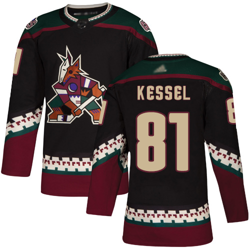 Adidas Coyotes #81 Phil Kessel Black Alternate Authentic Stitched NHL Jersey Adidas Coyotes #81 Phil Kessel Black Alternate Authentic Stitched NHL Jersey