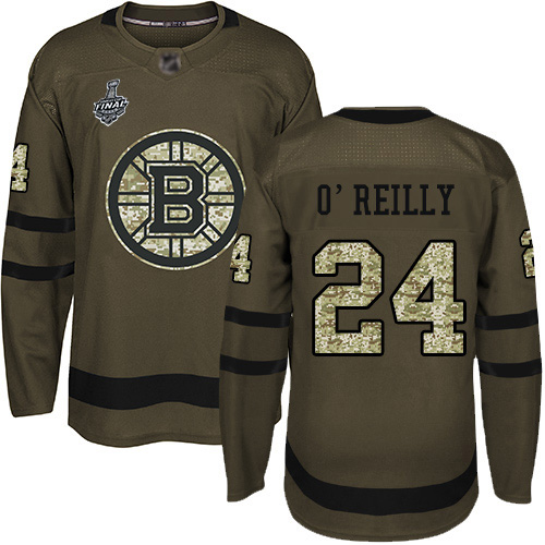 Adidas Bruins #24 Terry O'Reilly Green Salute to Service Stanley Cup Final Bound Stitched NHL Jersey Adidas Bruins #24 Terry O'Reilly Green Salute to Service Stanley Cup Final Bound Stitched NHL Jersey