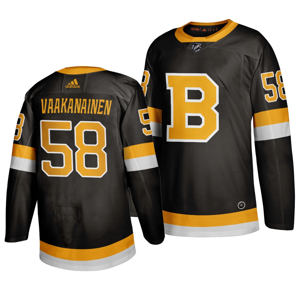 Adidas Boston Bruins #58 Urho Vaakanainen Black 2019-20 Authentic Third Stitched NHL Jersey Adidas Boston Bruins #58 Urho Vaakanainen Black 2019-20 Authentic Third Stitched NHL Jersey