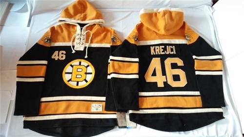 Bruins #46 David Krejci Black Sawyer Hooded Sweatshirt Stitched NHL Jersey Bruins #46 David Krejci Black Sawyer Hooded Sweatshirt Stitched NHL Jersey