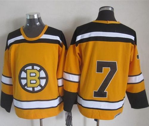 Bruins #7 Phil Esposito Yellow CCM Throwback Stitched NHL Jersey Bruins #7 Phil Esposito Yellow CCM Throwback Stitched NHL Jersey