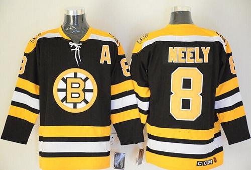 Bruins #8 Cam Neely Black CCM Throwback Stitched NHL Jersey Bruins #8 Cam Neely Black CCM Throwback Stitched NHL Jersey