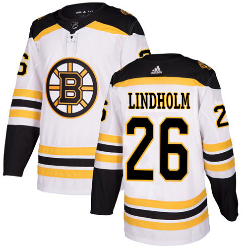 Adidas Bruins #26 Par Lindholm White Road Authentic Stitched NHL Jersey Adidas Bruins #26 Par Lindholm White Road Authentic Stitched NHL Jersey