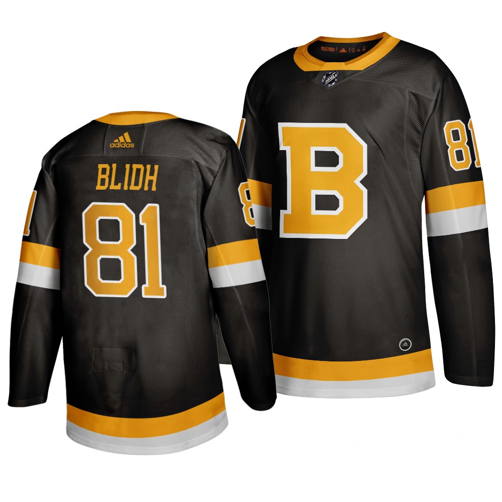 Adidas Boston Bruins #81 Anton Blidh Black 2019-20 Authentic Third Stitched NHL Jersey Adidas Boston Bruins #81 Anton Blidh Black 2019-20 Authentic Third Stitched NHL Jersey